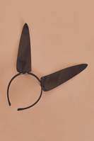 Rabbit ear headband black 