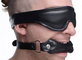 Padded Blindfold and Gag Set 