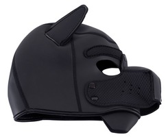 Ouch Puppy Play - Neoprene Puppy Hood - Black 