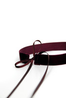 Burgundy velvet choker 