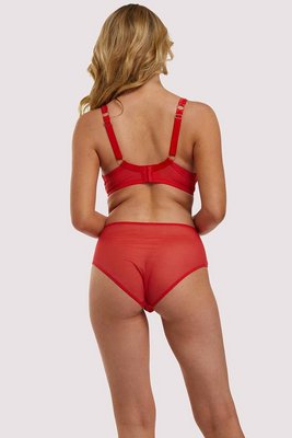 Leona Red Plunge bra 