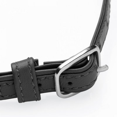 Sex Pet Leather Choker with Silver Ring 