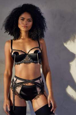 Anaise Black Quarter Cup Bra 