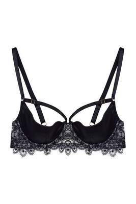 Anaise Black Quarter Cup Bra 