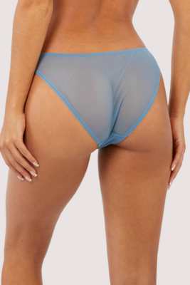 Olympia  Diamante Detail High Leg Brief 