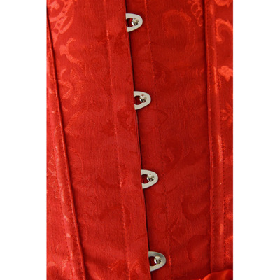 Red damasco corset 