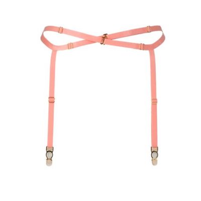 Bondage Garter Belt in Peach 