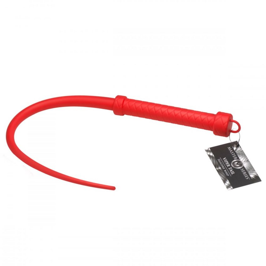 Viper Tail Silicone Whip - Red  