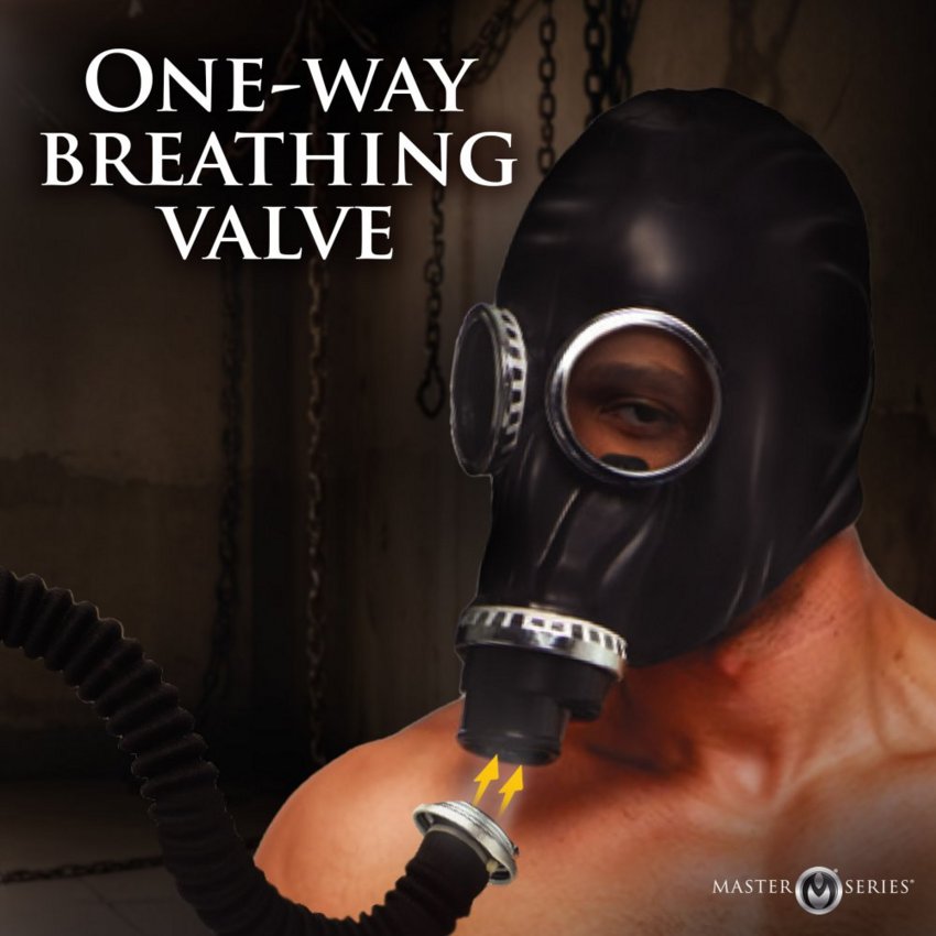 Dark Inhaler Gas Mask with Bottle  