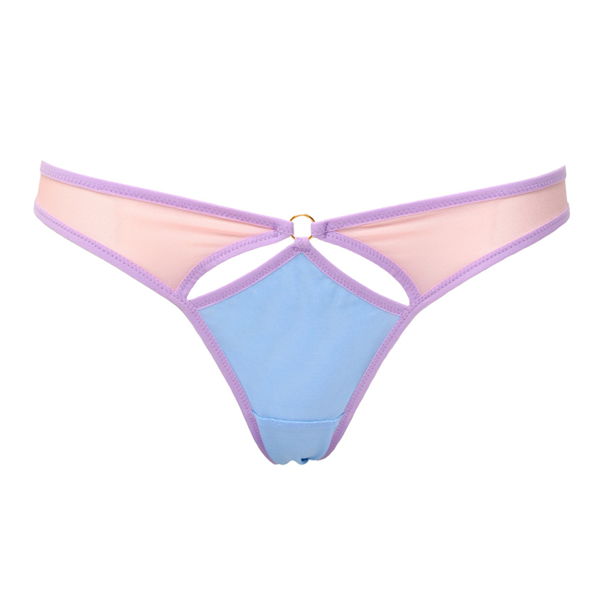 Low Cut Pastel Panties with Cut-outs  