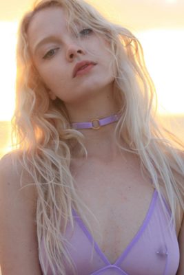 Base Choker Accessory in Lavender 