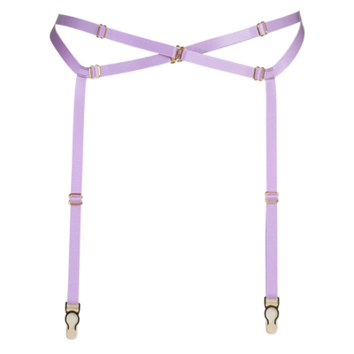 / Bondage Garter Belt in Lavender