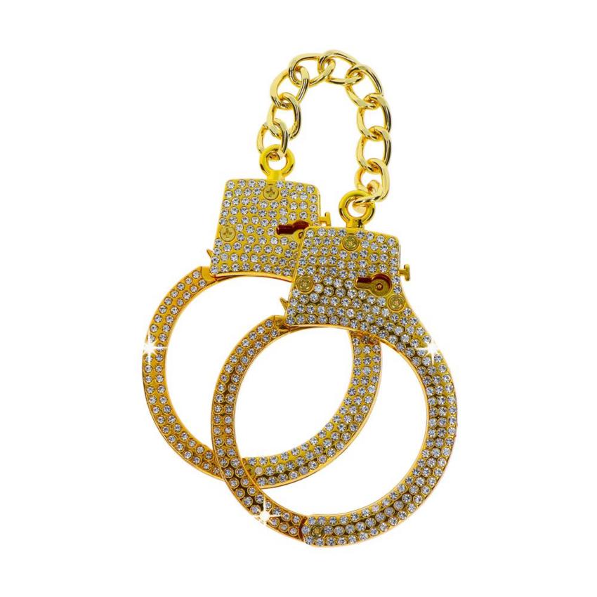 Diamond Wrist Cuffs Gold Gold  