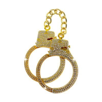 Diamond Wrist Cuffs Gold Gold 