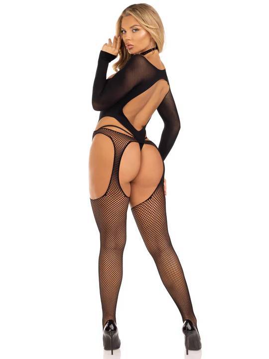 Suspender Bodystocking and Cut-Out Teddy  