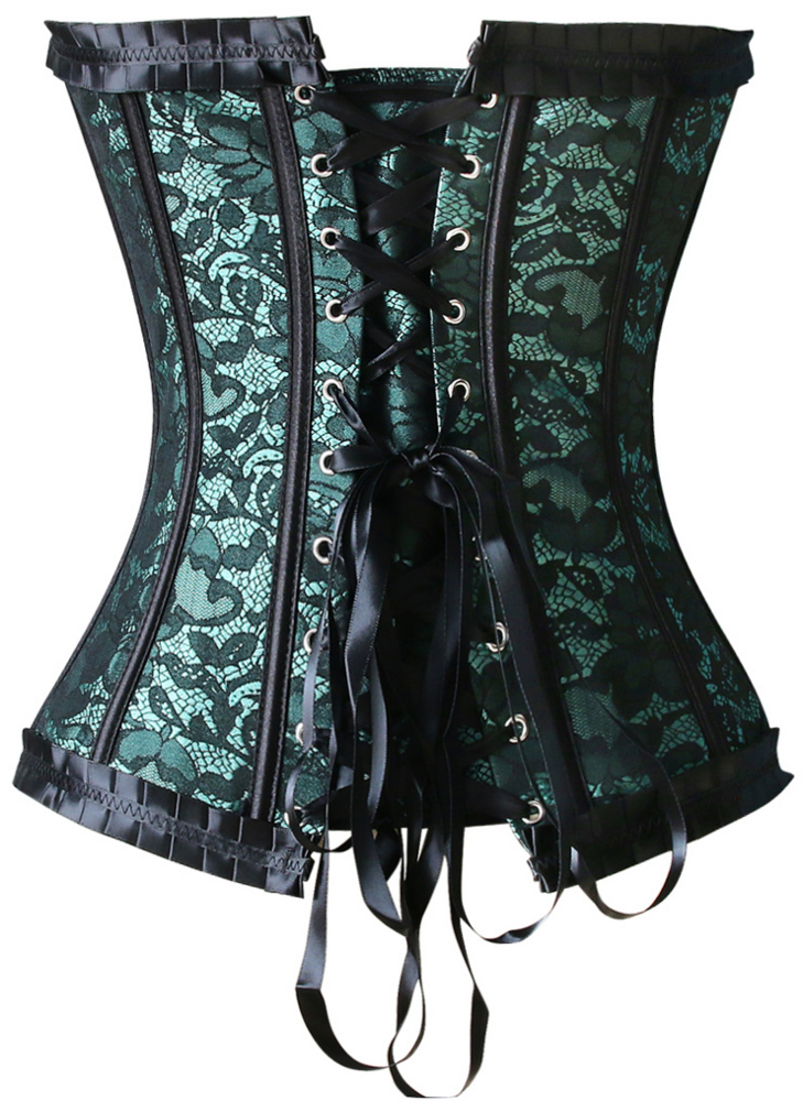 Green Burlesque Corset   