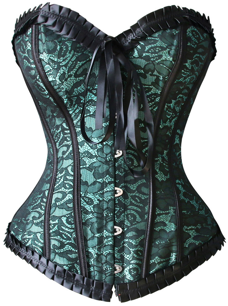 Green Burlesque Corset   