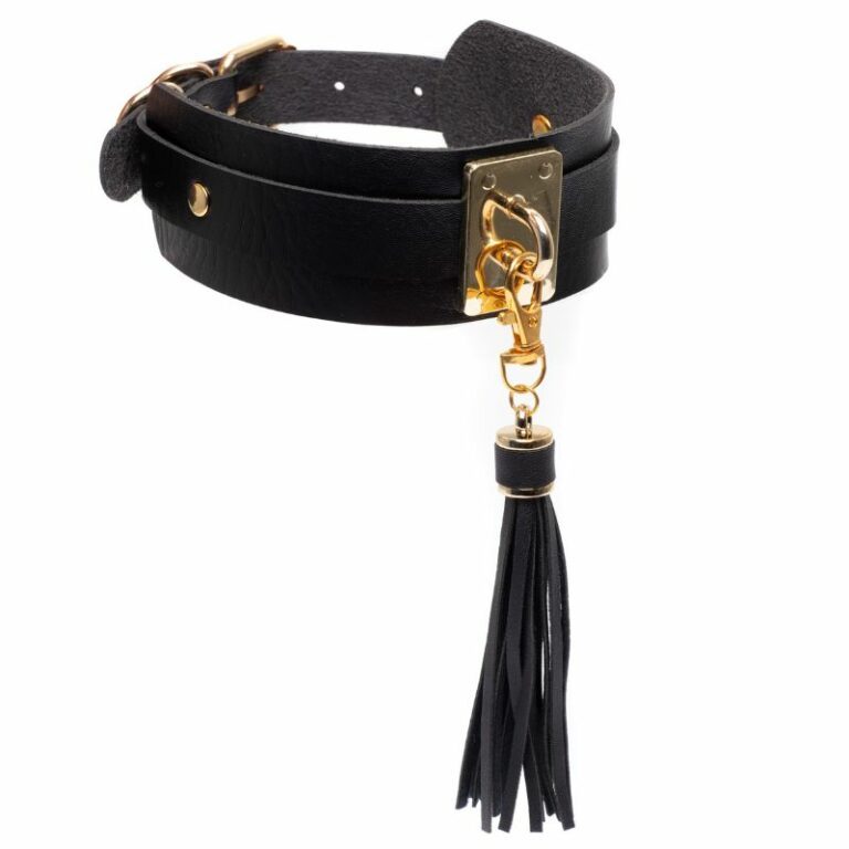  Teasing Tassel Collar – Black/Gold  