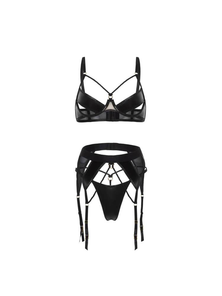 Fetish Say No More Bra Set  