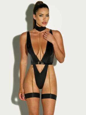 Fetish Harness Haven Plunge Teddy 