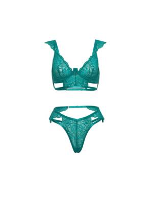 / Farah Longline Lace Bra Set