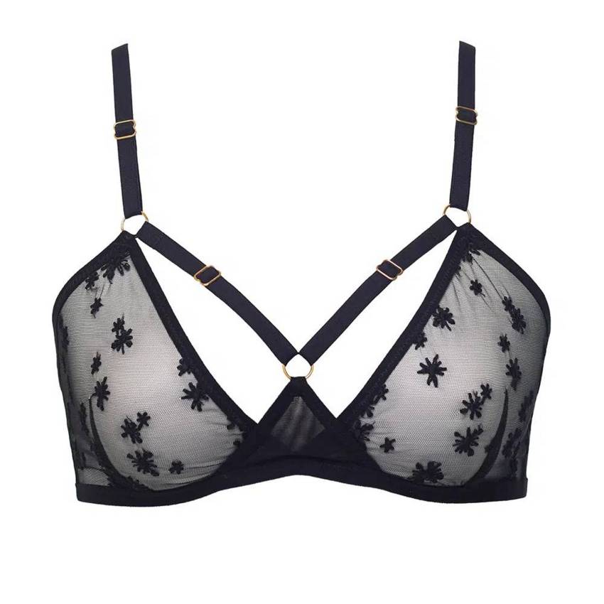 Stardust Triangle Mesh Bralette  