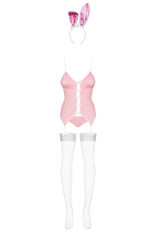 Bunny suit 4 pcs costume  pink  